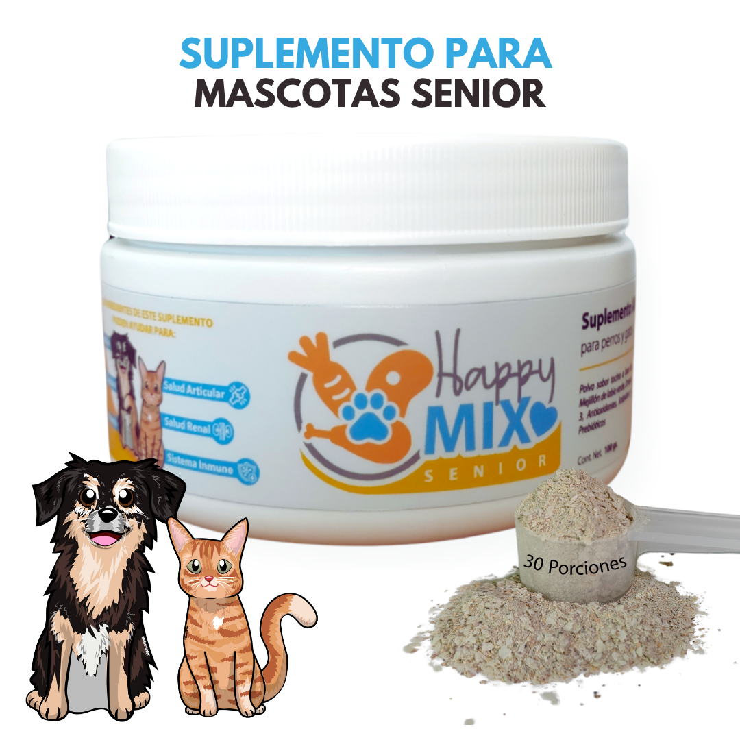 HappyMix Senior – Salud y Bienestar para tu Perro/Gato Mayor 🐾